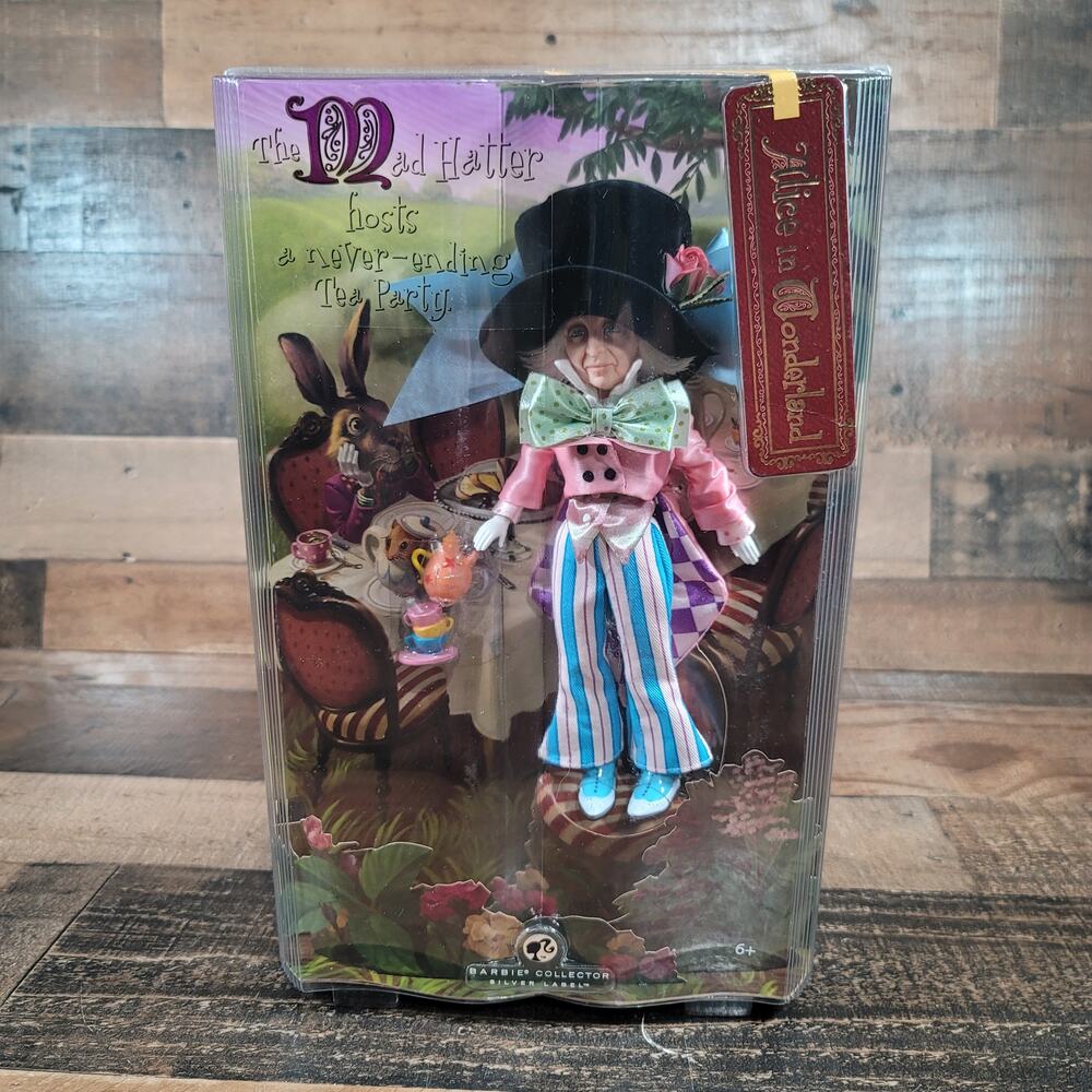 Alice in Wonderland Mad Hatter Barbie - Silver Label